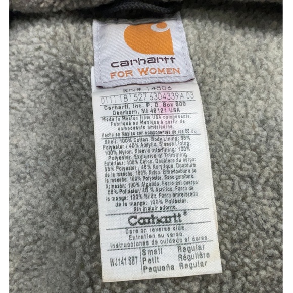 Pink Carhartt Sherpa Lined Jacket - Picture 3 of 3